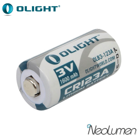 Pile CR123A 1600mAh 3V Lithium Olight pour Alarme et détecteur de fumée -  Ecologeek4u